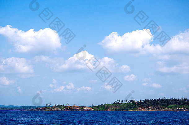 斯里兰卡海岸的美丽景色