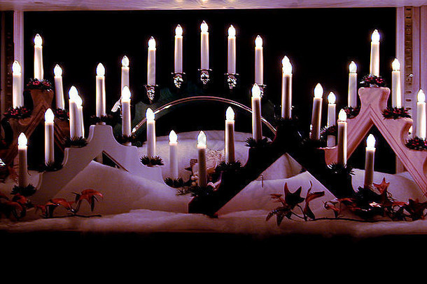 圣诞蜡烛展览