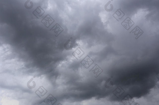 雨云形成天空概念气候可怜的天气一天