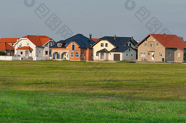 克罗地亚北部典型的现代住宅