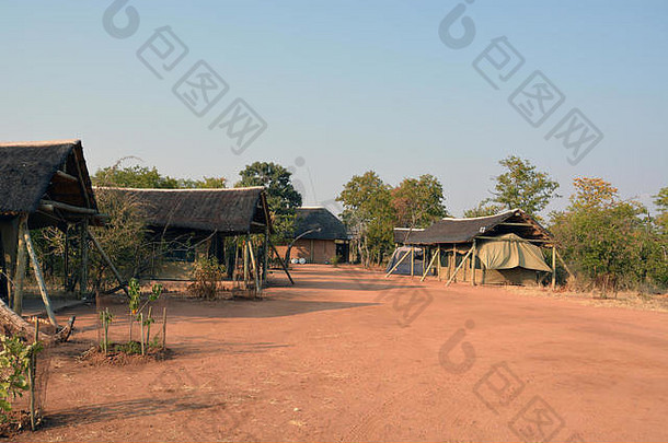 位于非洲博茨瓦纳图利荒野地区的一个志愿狩猎营地。