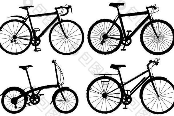 一套详细的通用自行车示意图