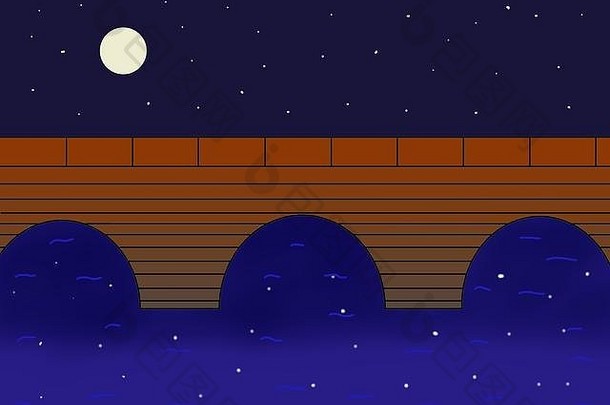 桥上的月亮