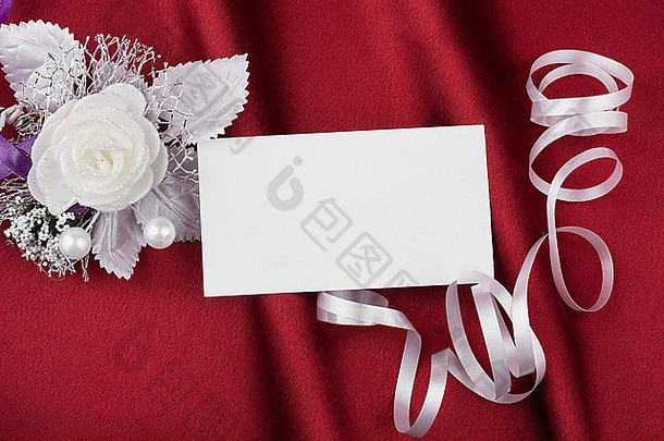 婚礼图片卡文本红色的背景