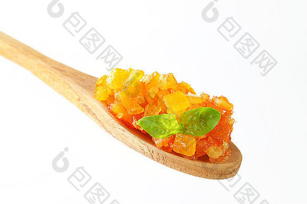 蜜饯柑橘类皮木勺子