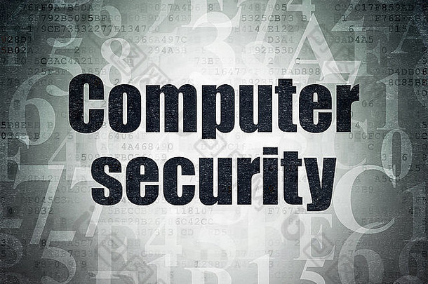 安全概念电脑安全数字纸背景