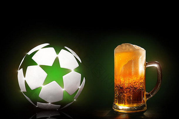 萨迪米亚很舒服，喝啤酒看足球。三维渲染