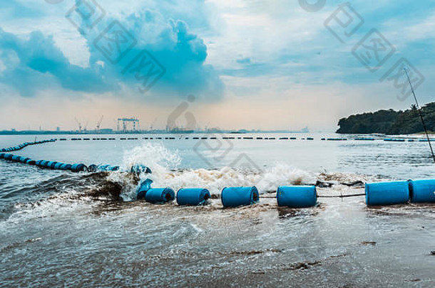 美丽的海景sembawang海边码头供水企业sembawang新加坡