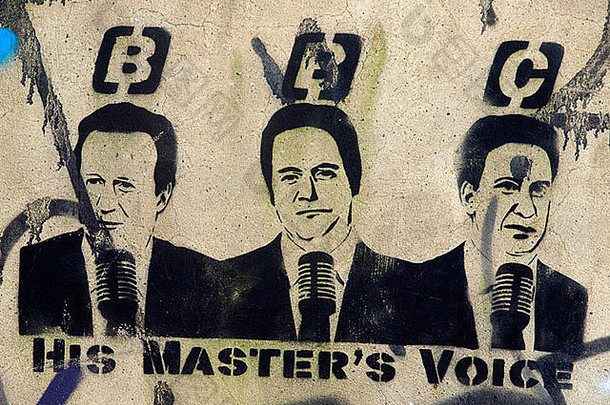 布莱顿墙上的政治街头艺术。