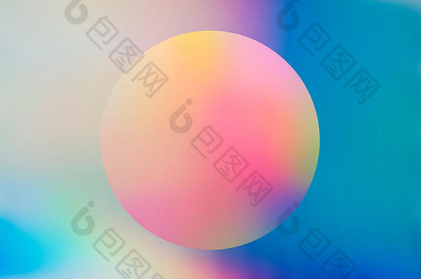 光谱抽象蒸气全息背景，圆形，彩色背景，柔和的霓虹灯颜色。用于创意设计封面、印刷品和网页