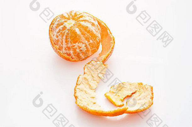 白底橘
