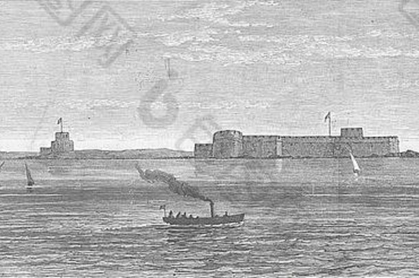 1882年，阿布基尔湾，埃及<strong>战报</strong>和堡。图文并茂的伦敦新闻