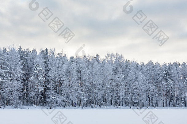 <strong>芬兰</strong>冬季湖景