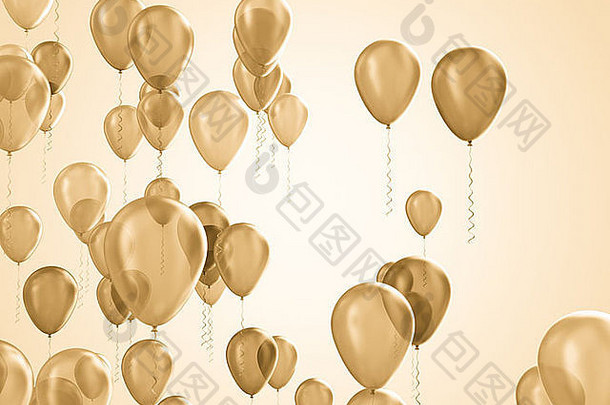 金气球庆典背景
