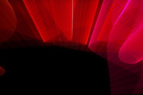 激光显示具有明亮颜色的抽象，3d渲染计算机生成的背景
