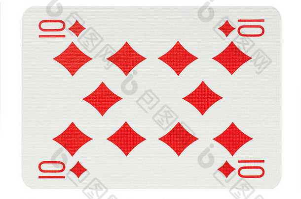 扑克牌剪纸白色背景