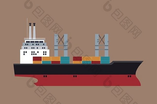 船舶货物集装箱海上运输