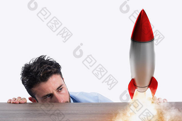 用启动火箭启动一家新公司。新业务概念