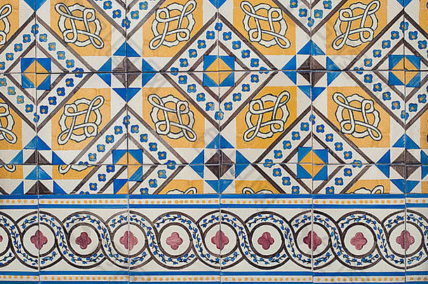 葡萄牙釉面砖详图。