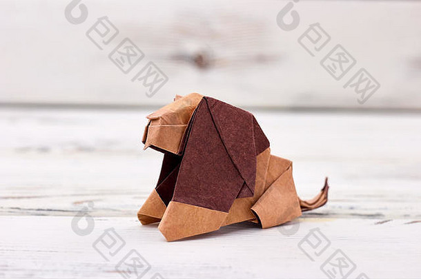 狮子折纸设计