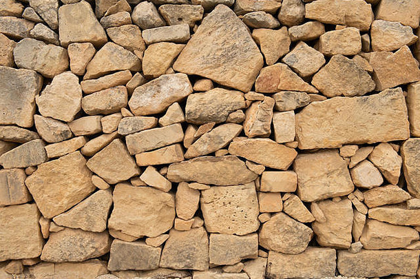 Gozo墙-干石墙