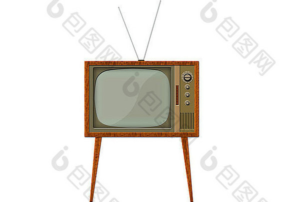 木框模拟复古电视