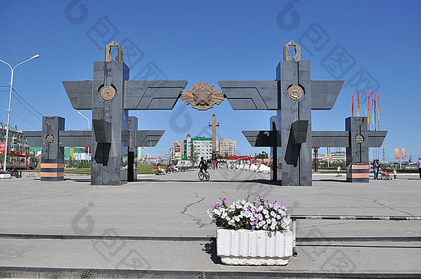 雅库茨克：雅库茨克共和国首都。城市景观。俄罗斯联邦