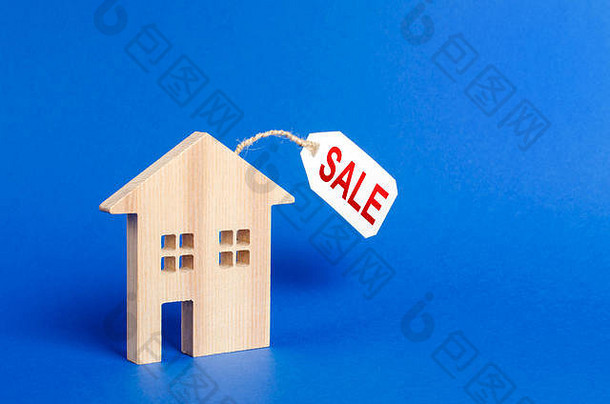 房子数字出售价格标签房地产经纪人服务住房信贷抵押贷款贷款财产估值吸引潜在的买<strong>家广告</strong>