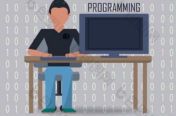 网络开发人员工作电脑编程编码