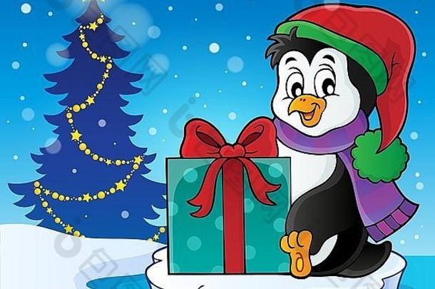 圣诞企鹅主题图片6-图片插图。