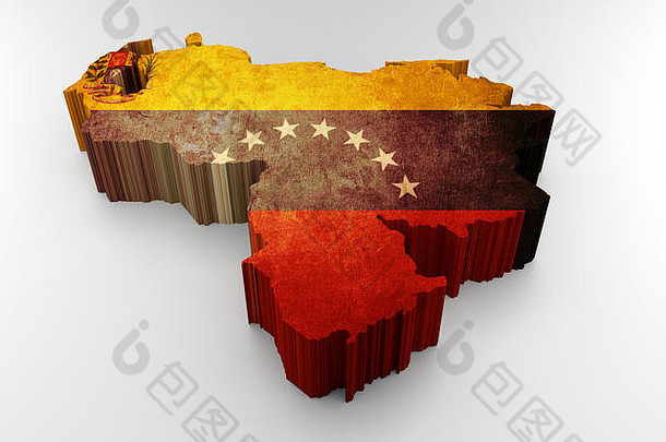 委内瑞拉三维纹理的全权委托书