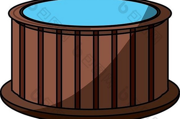 木制按摩浴缸