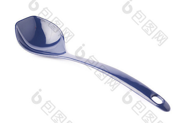 蓝色塑料厨房勺