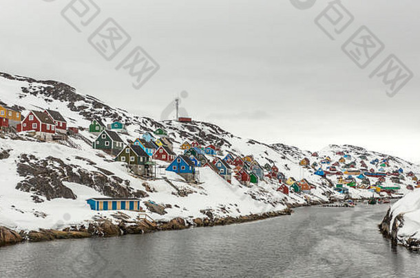 康阿米特北极村在无处，格陵兰岛2015年5月