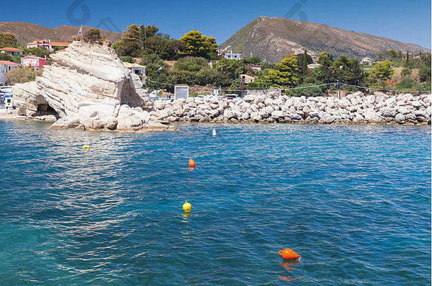 Agios Sostis海岸景观。希腊扎金托斯岛。<strong>暑期</strong>热门<strong>旅游</strong>目的地