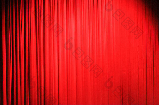 照片红色的剧院窗帘