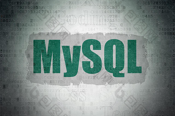 编程概念Mysql数字数据纸背景