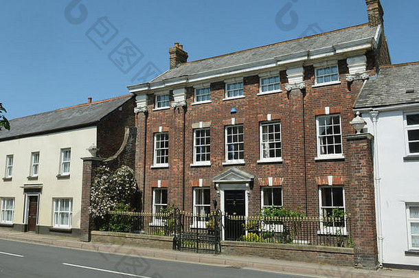 新街托灵顿视图北德文郡英格兰西南部历史城镇1646内战遗址