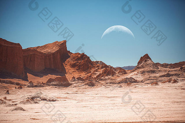 月亮月亮谷阿塔卡马沙漠智利