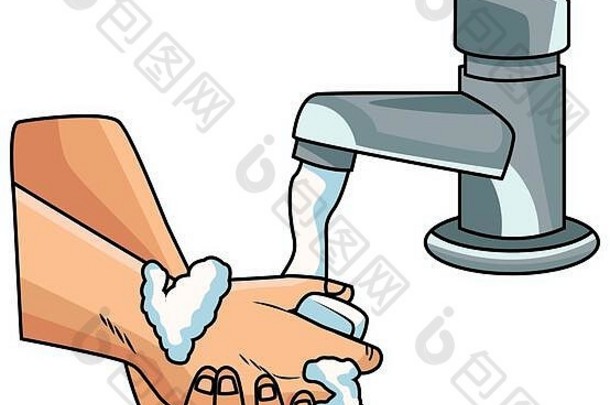 预防新冠肺炎大流行的洗手方法
