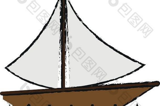 帆船水图标图像