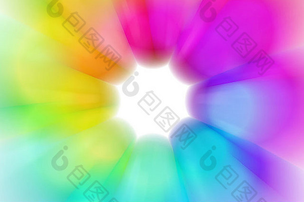 色彩斑斓的彩虹花摘要背景插图
