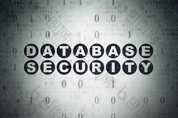 安全概念数据库安全数字纸背景