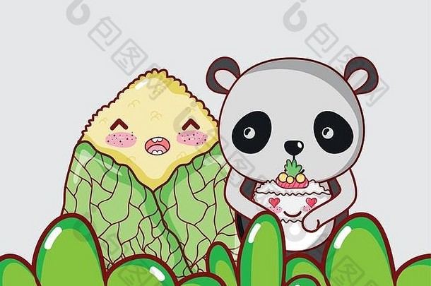 寿司和熊猫卡瓦伊