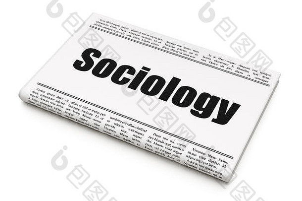 教育概念报纸标题社会学
