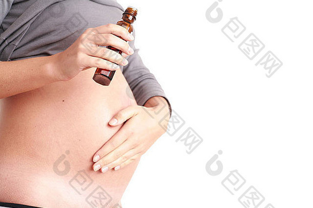 怀孕了女人在乎肚子石油