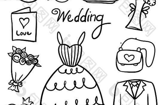 涂鸦婚礼风格设计