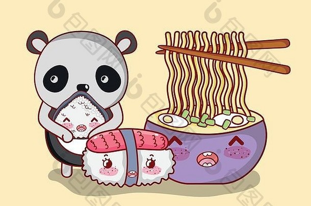 寿司熊猫卡哇伊
