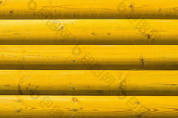 木墙特写镜头视图墙水平木木板淡黄色的颜色