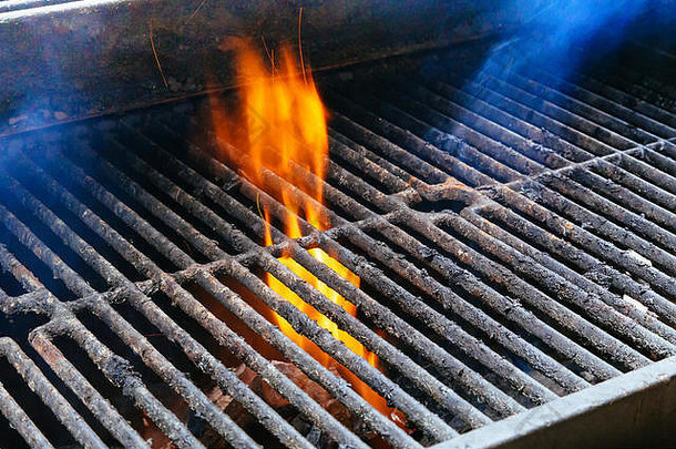 烧烤烧烤发光的煤烧烤烤食物火